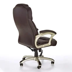 Garnero Arredamenti Sedia da ufficio classica in ecopelle marrone ottone Eclipse Best