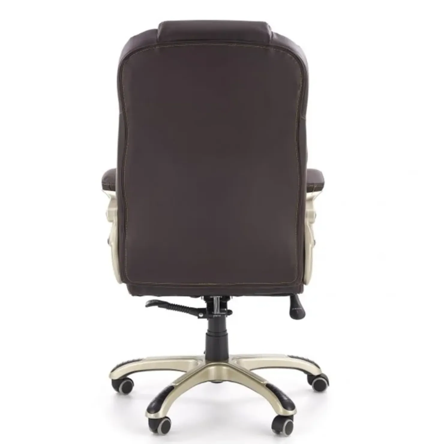 Garnero Arredamenti Sedia da ufficio classica in ecopelle marrone ottone Eclipse Best