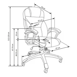 Garnero Arredamenti Sedia da ufficio classica in ecopelle marrone ottone Eclipse Best