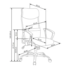 Garnero Arredamenti Sedia da ufficio con braccioli girevole in tessuto verde nera Mack Nero - Verde New