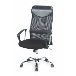 Garnero Arredamenti Sedia da ufficio con braccioli girevole in tessuto nera Mack Nero Sale