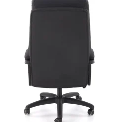 Garnero Arredamenti Sedia da ufficio con braccioli e ruote regolabile imbottita in Marilu Ecopelle Nero Discount