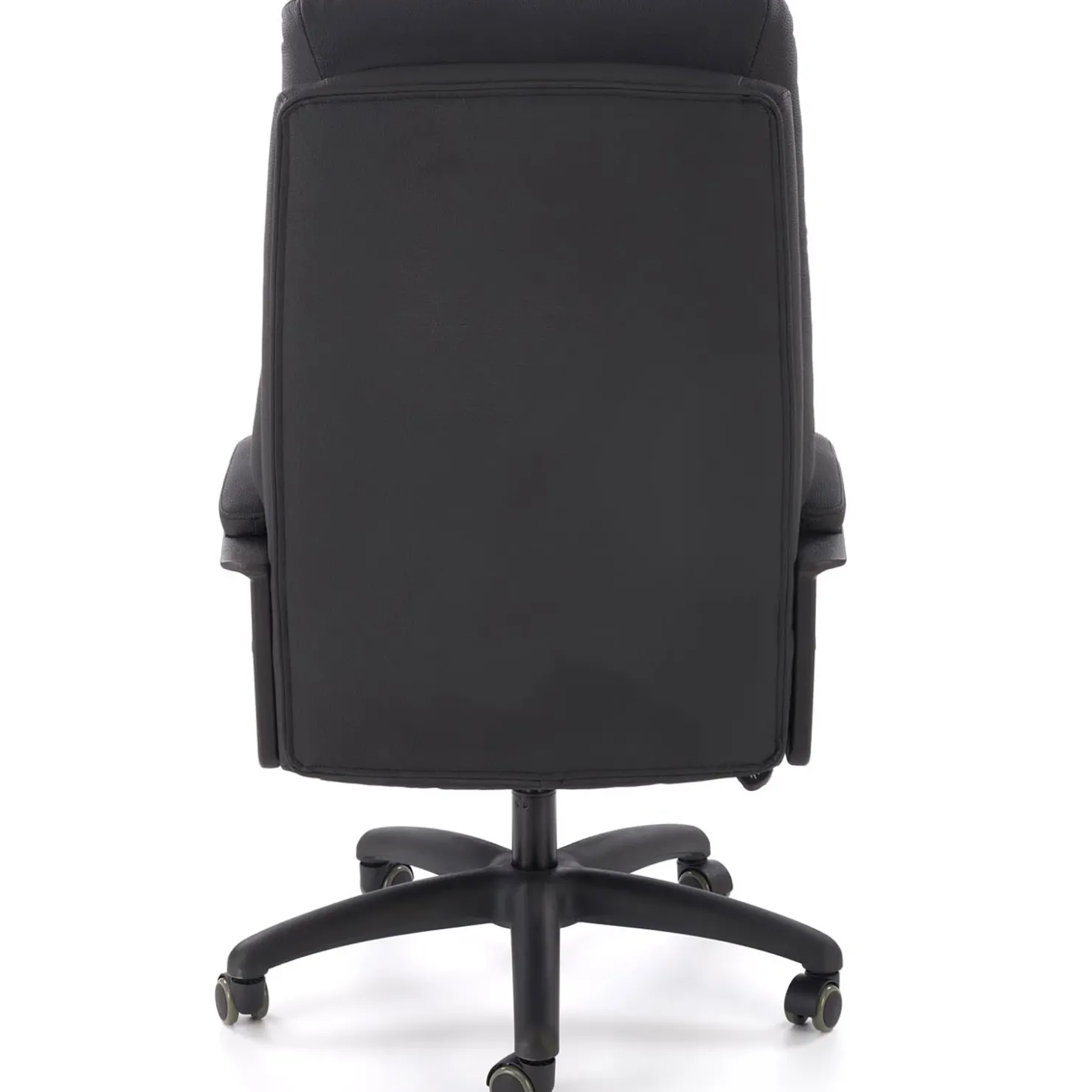 Garnero Arredamenti Sedia da ufficio con braccioli e ruote regolabile imbottita in Marilu Ecopelle Nero Discount