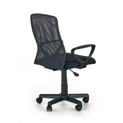 Garnero Arredamenti Sedia da ufficio con braccioli in tessuto nero grigio Pixie New