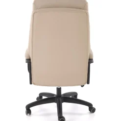 Garnero Arredamenti Sedia da ufficio con braccioli e ruote regolabile imbottita in Marilu Ecopelle Beige Online