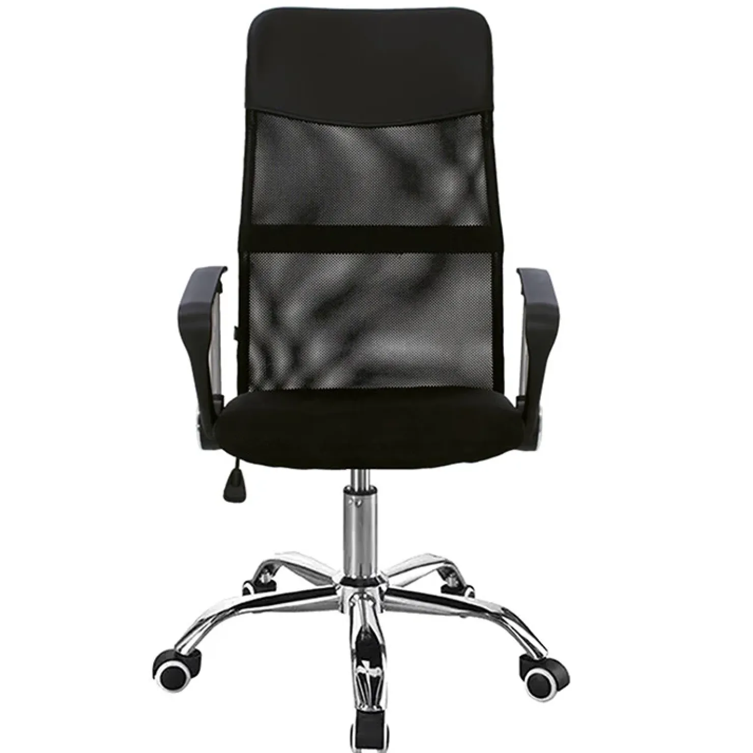 Garnero Arredamenti Sedia da ufficio con braccioli e rotelle girevoli tessuto nero Essen Sale