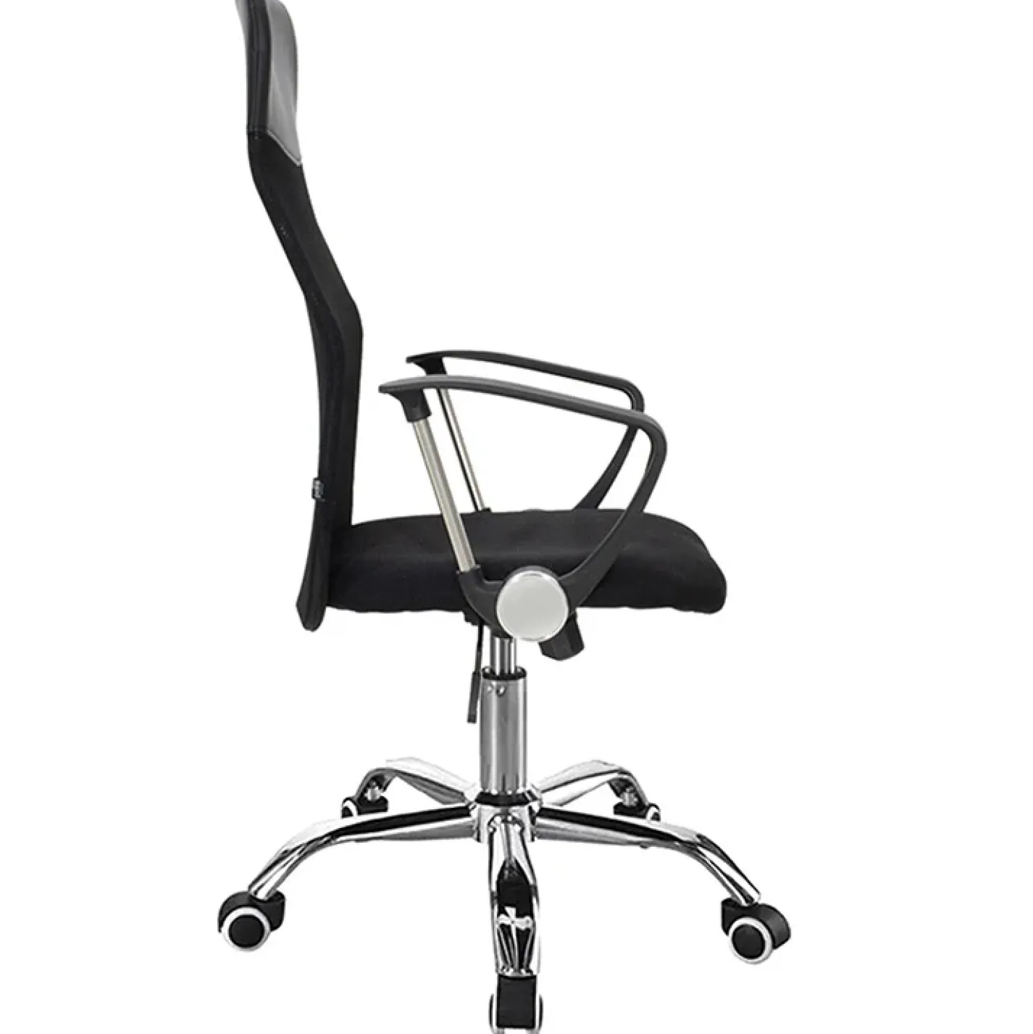 Garnero Arredamenti Sedia da ufficio con braccioli e rotelle girevoli tessuto nero Essen Sale