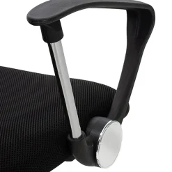 Garnero Arredamenti Sedia da ufficio con braccioli e rotelle girevoli tessuto nero Essen Sale