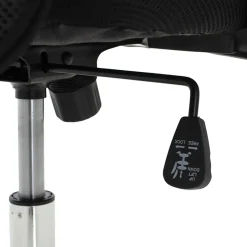 Garnero Arredamenti Sedia da ufficio con braccioli e rotelle girevoli tessuto nero Essen Sale