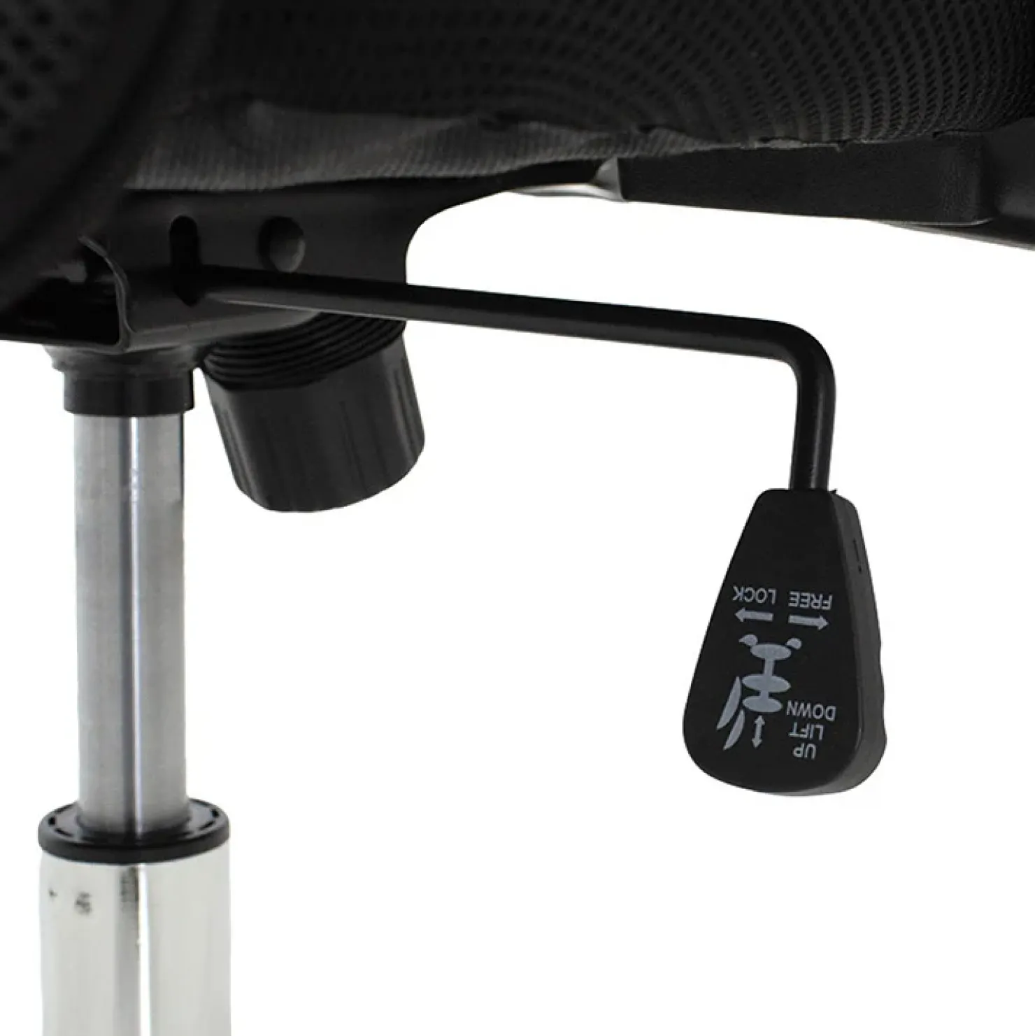 Garnero Arredamenti Sedia da ufficio con braccioli e rotelle girevoli tessuto nero Essen Sale