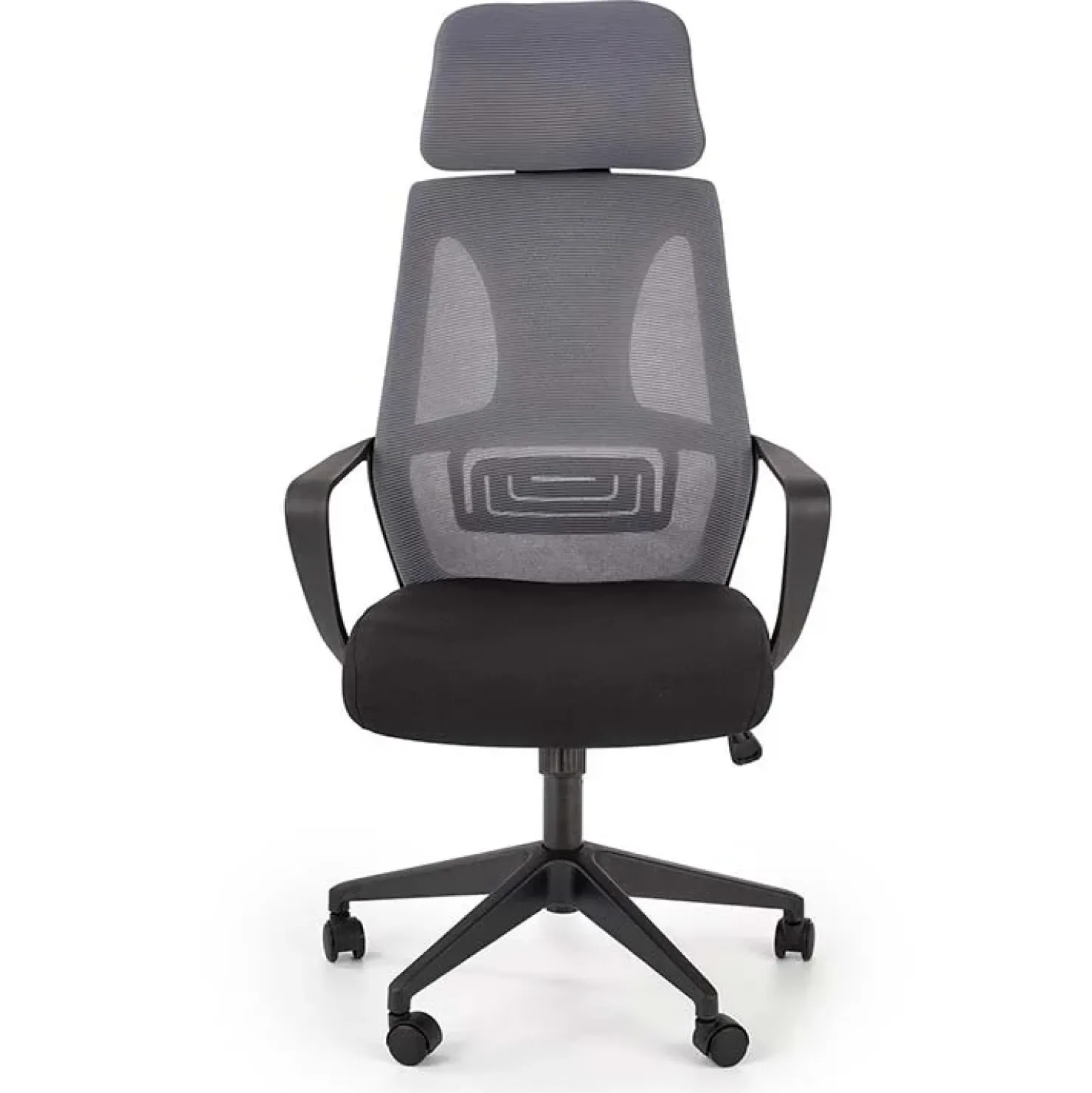 Garnero Arredamenti Sedia da ufficio con ruote in tessuto rete grigio nero Clay Nero - Grigio Hot