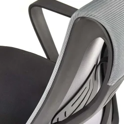 Garnero Arredamenti Sedia da ufficio con ruote in tessuto rete grigio nero Clay Nero - Grigio Hot