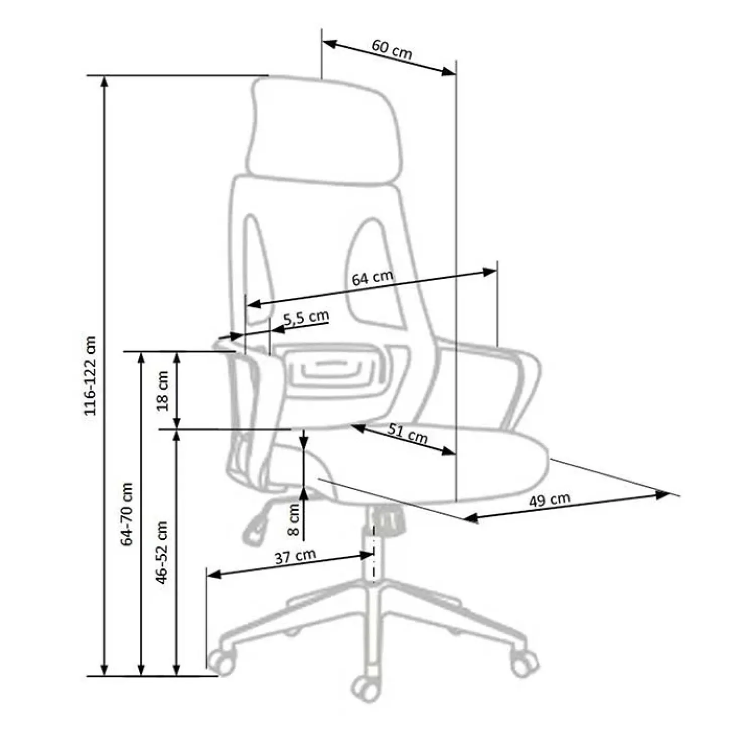Garnero Arredamenti Sedia da ufficio con ruote in tessuto rete grigio nero Clay Nero - Grigio Hot