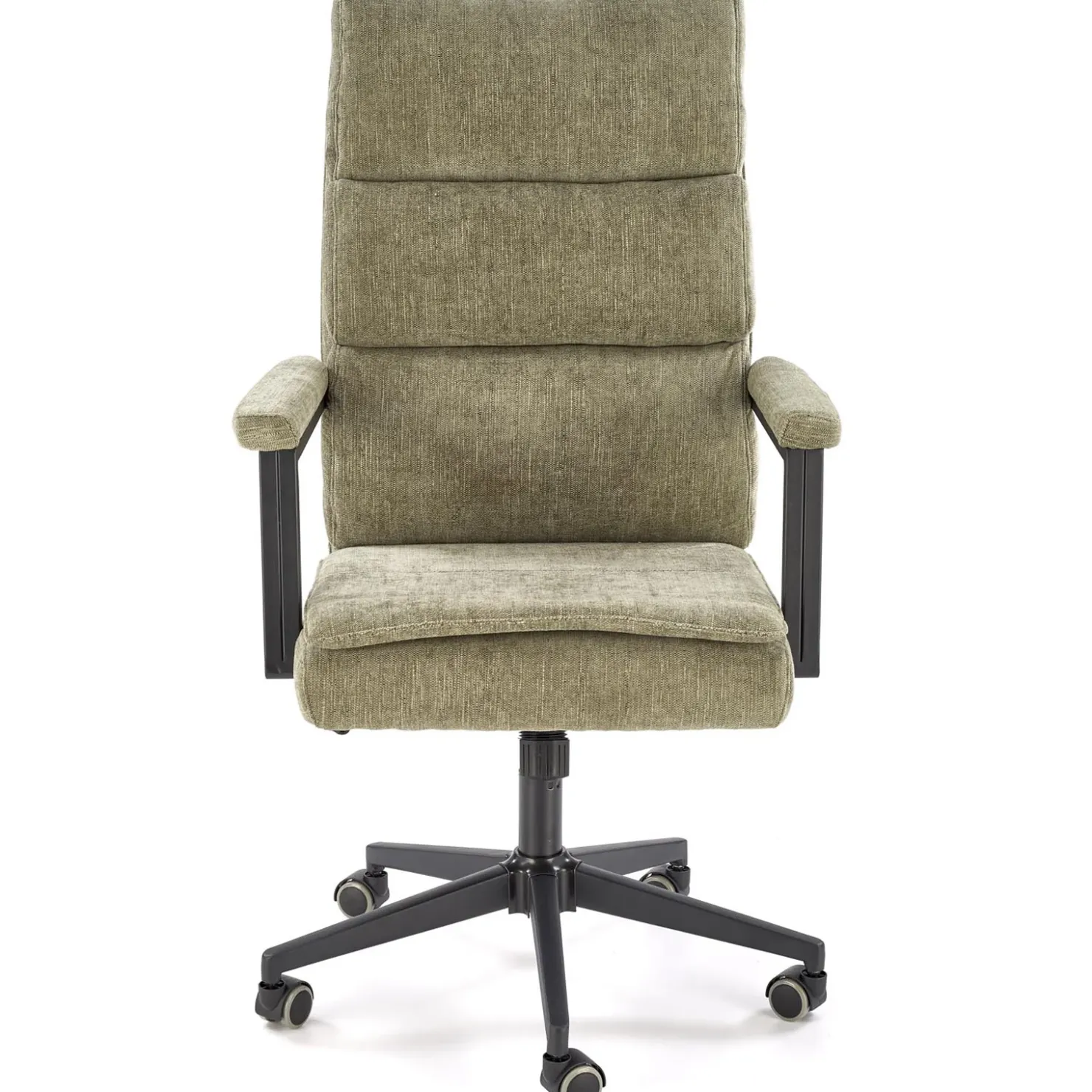 Garnero Arredamenti Sedia da ufficio con ruote e braccioli in tessuto oliva Yara Verde Online