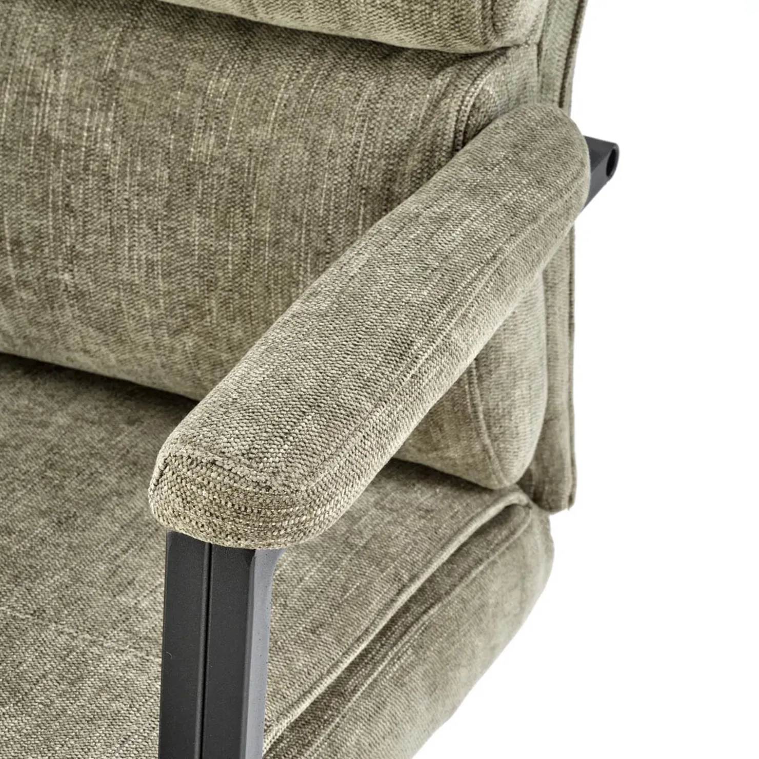 Garnero Arredamenti Sedia da ufficio con ruote e braccioli in tessuto oliva Yara Verde Online