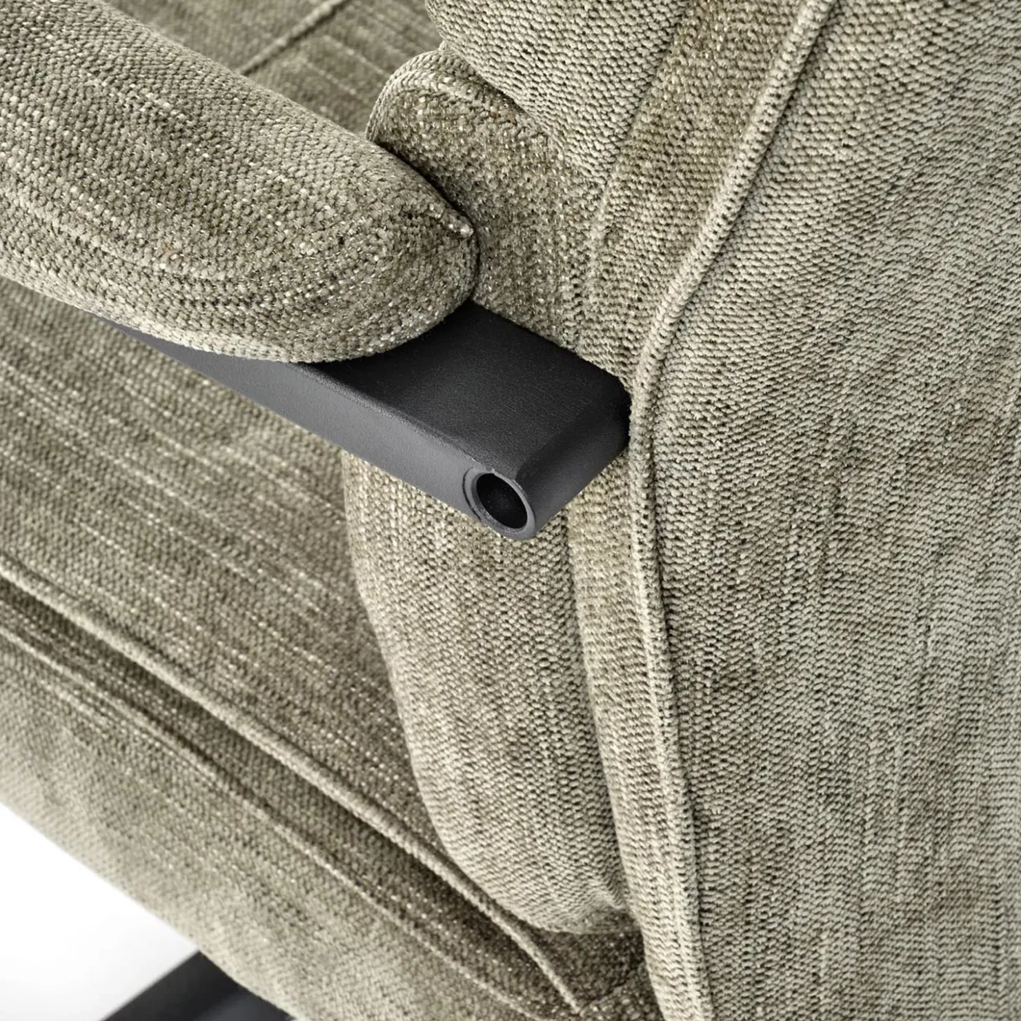 Garnero Arredamenti Sedia da ufficio con ruote e braccioli in tessuto oliva Yara Verde Online