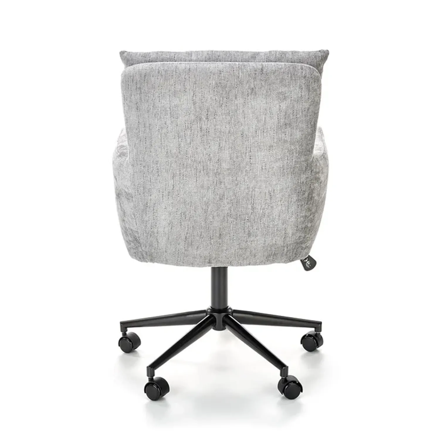 Garnero Arredamenti Sedia da ufficio con ruote in tessuto grigio chiaro Tadea Clearance