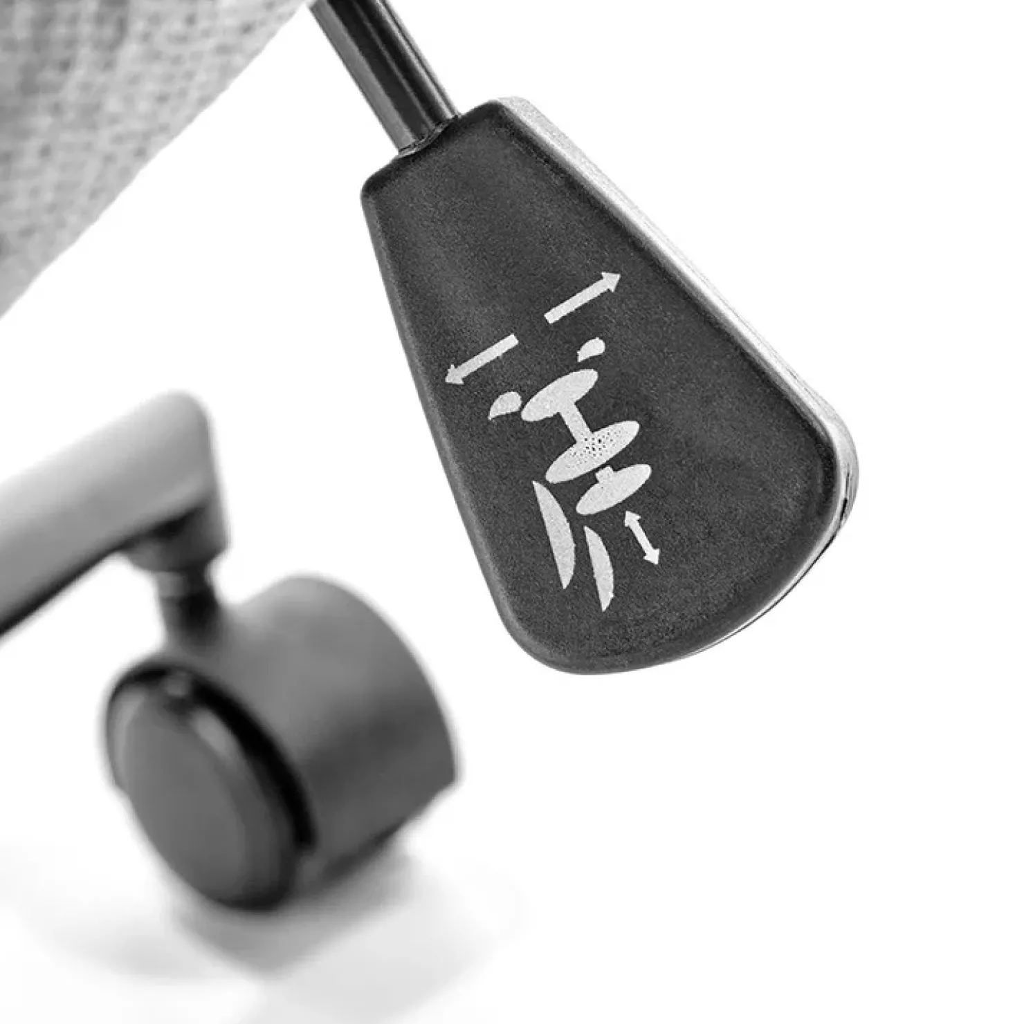 Garnero Arredamenti Sedia da ufficio con ruote in tessuto grigio chiaro Tadea Clearance