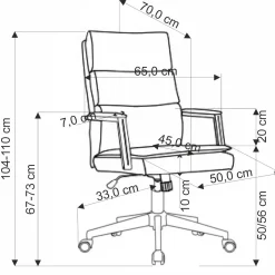 Garnero Arredamenti Sedia da ufficio con ruote e braccioli in tessuto Yara Grigio New