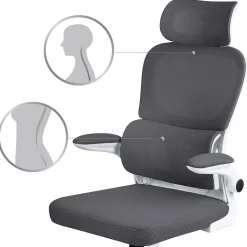 Garnero Arredamenti Sedia da ufficio design moderno con ruote grigia Deskisy Online