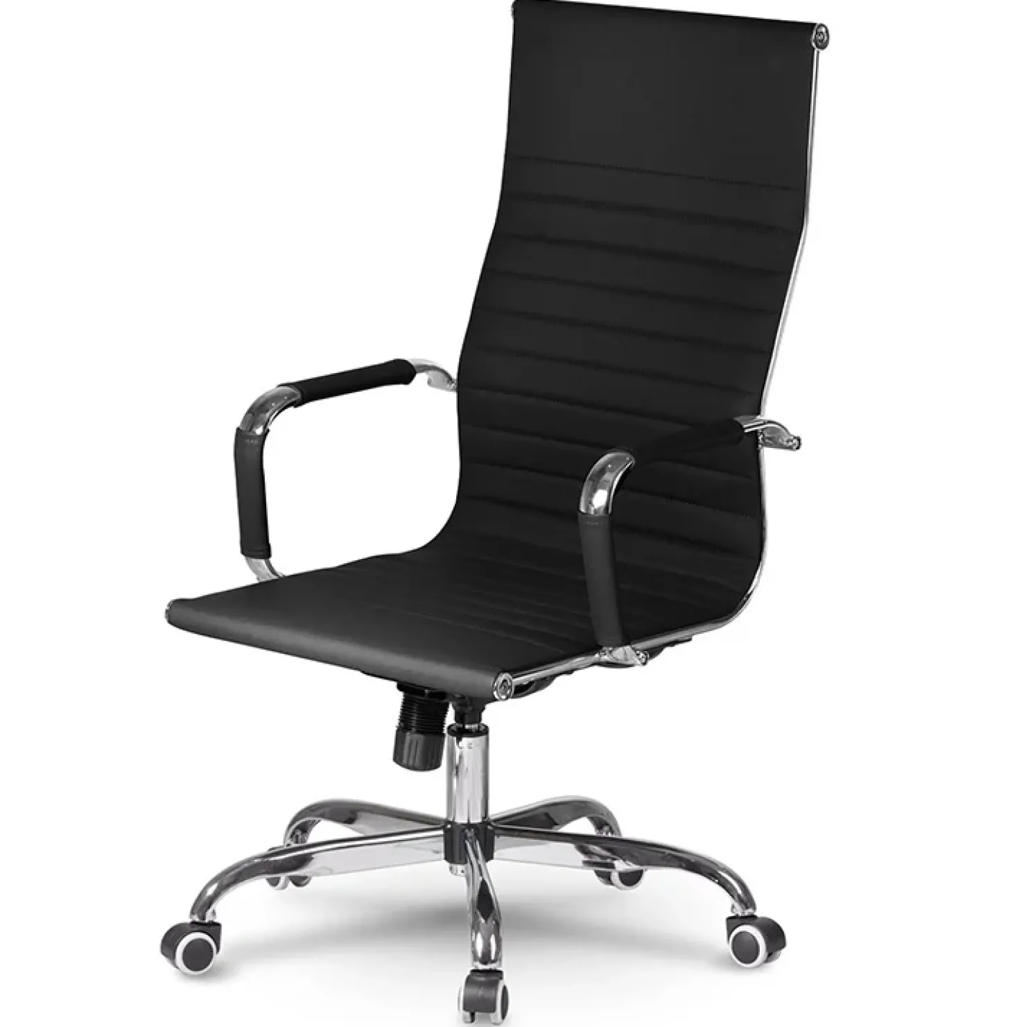 Garnero Arredamenti Sedia da ufficio design moderno con ruote nera Ergoflex Discount