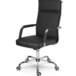 Garnero Arredamenti Sedia da ufficio design moderno con ruote nera Workisy Hot