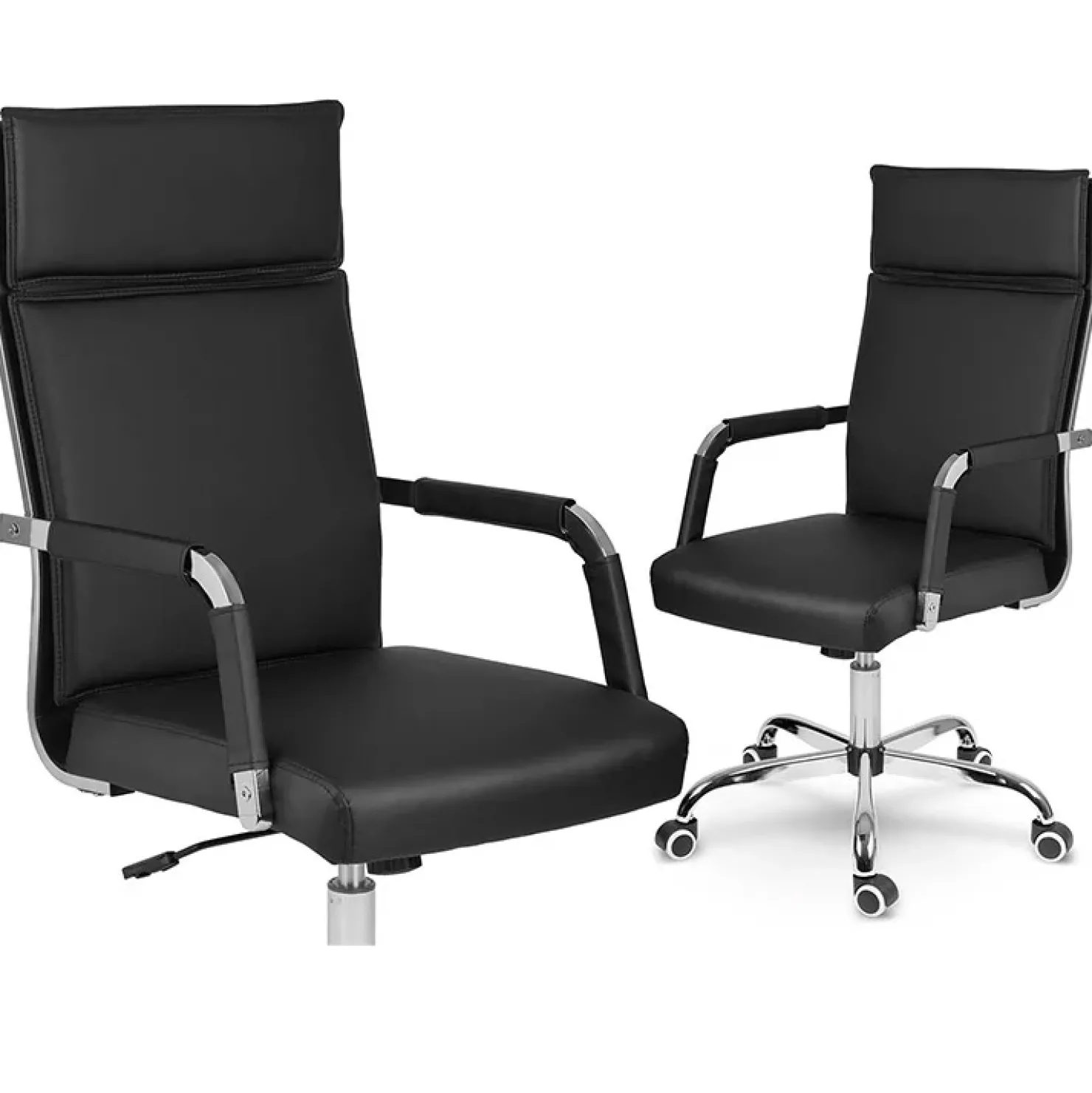 Garnero Arredamenti Sedia da ufficio design moderno con ruote nera Workisy Hot