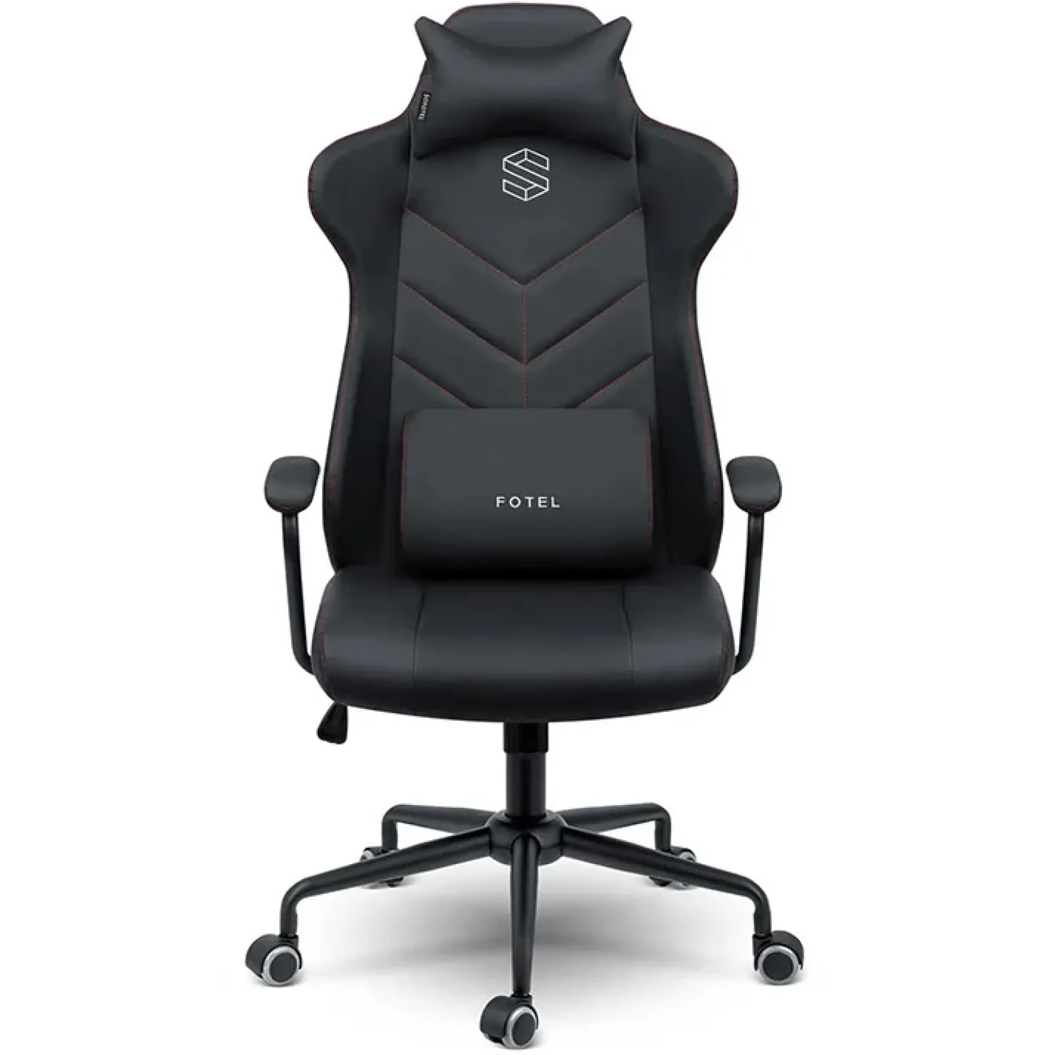 Garnero Arredamenti Sedia da ufficio ecopelle design moderno con ruote nero Ergosupport Online