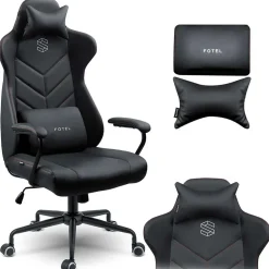 Garnero Arredamenti Sedia da ufficio ecopelle design moderno con ruote nero Ergosupport Online