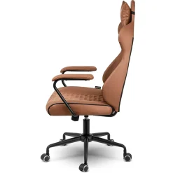 Garnero Arredamenti Sedia da ufficio ecopelle design moderno con ruote marrone Relaxpro Outlet