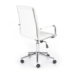 Garnero Arredamenti Sedia da ufficio girevole in ecopelle bianco Uncino Clearance