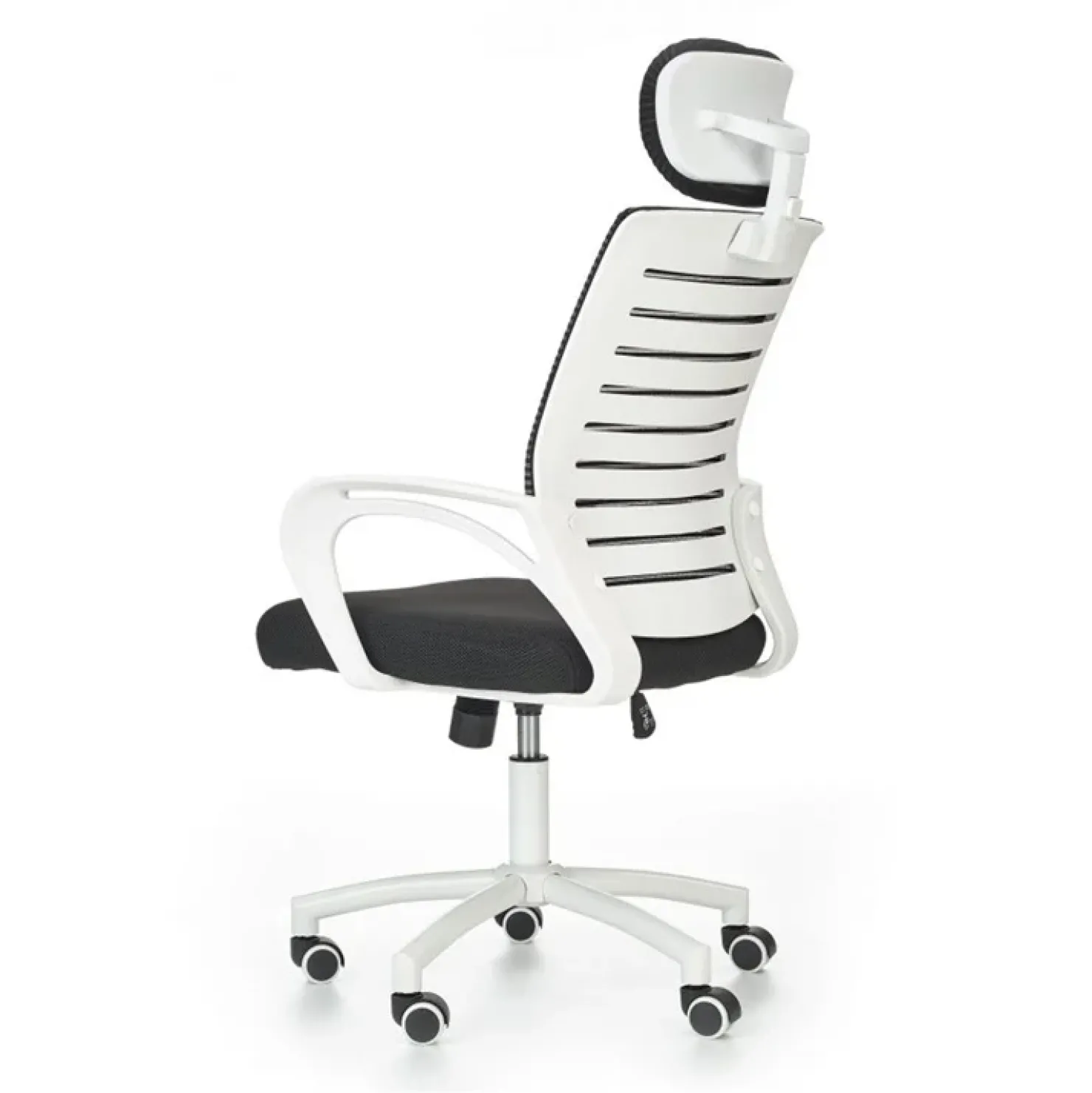 Garnero Arredamenti Sedia da ufficio in tessuto con ruote nero bianco Jumper Best