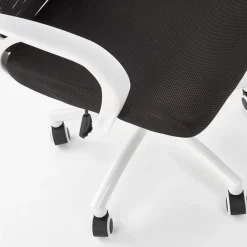 Garnero Arredamenti Sedia da ufficio in tessuto con ruote nero bianco Jumper Best