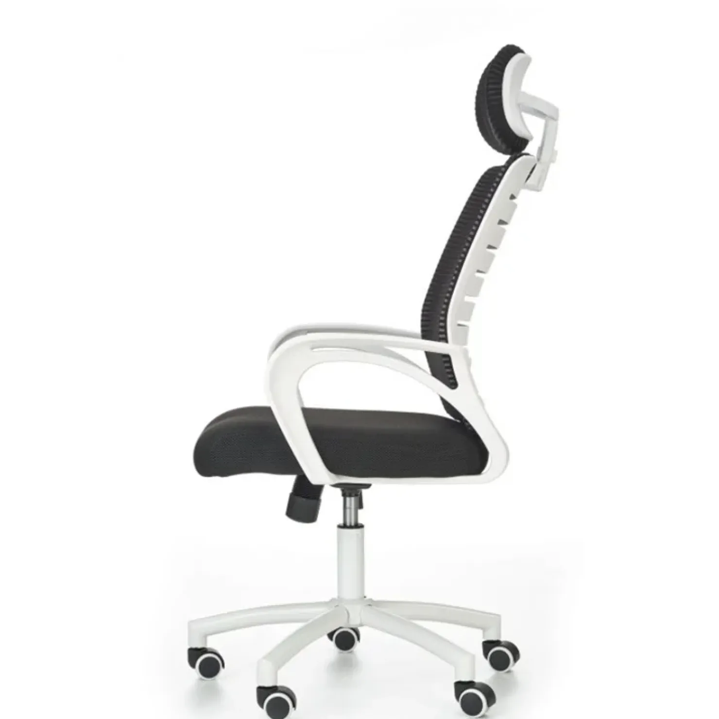 Garnero Arredamenti Sedia da ufficio in tessuto con ruote nero bianco Jumper Best