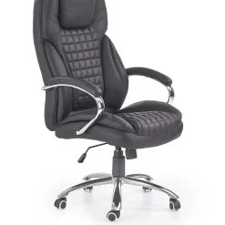 Garnero Arredamenti Sedia da ufficio presidenziale con ruote e braccioli nera Aston