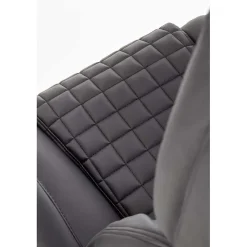 Garnero Arredamenti Sedia da ufficio presidenziale con ruote e braccioli nera Aston