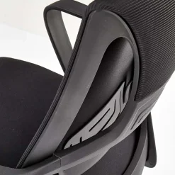 Garnero Arredamenti Sedia da ufficio regolabile con ruote in tessuto Clay Nero Discount