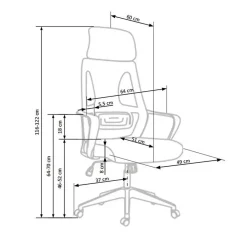 Garnero Arredamenti Sedia da ufficio regolabile con ruote in tessuto Clay Nero Discount