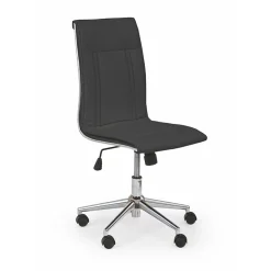 Garnero Arredamenti Sedia da ufficio regolabile in ecopelle Odino Nero New