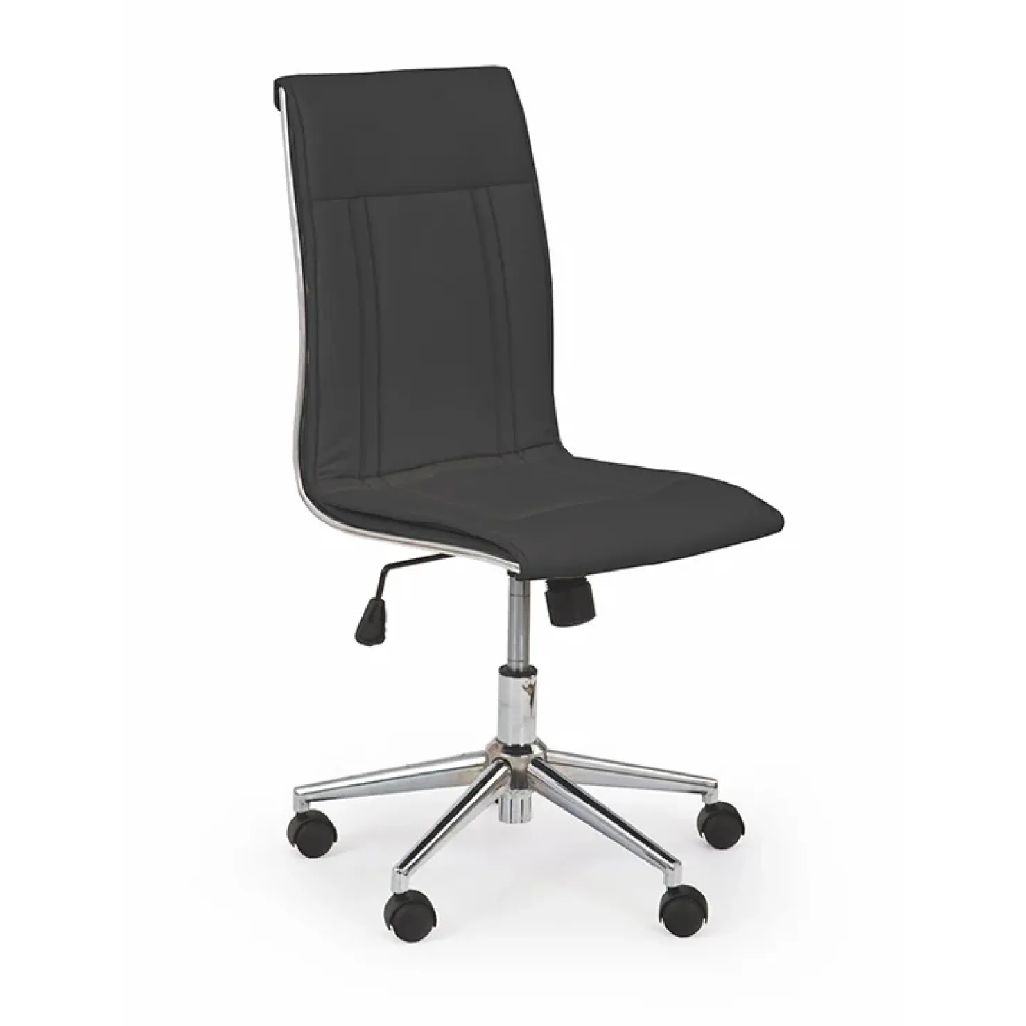 Garnero Arredamenti Sedia da ufficio regolabile in ecopelle Odino Nero New