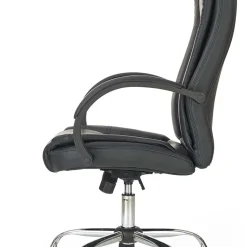 Garnero Arredamenti Sedia ergonomica imbottita con braccioli da ufficio presidenziale nera Class Nero Sale