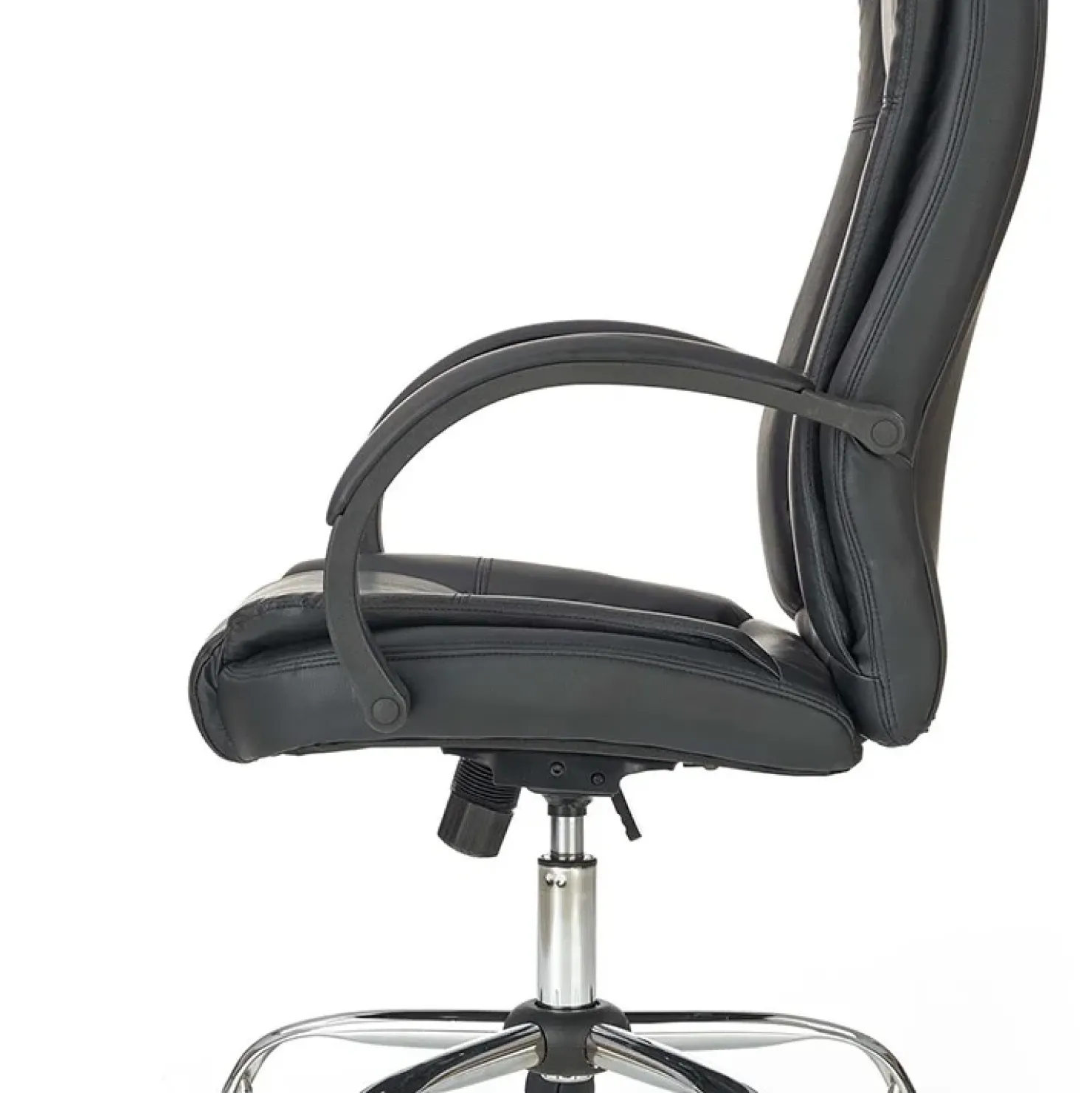 Garnero Arredamenti Sedia ergonomica imbottita con braccioli da ufficio presidenziale nera Class Nero Sale