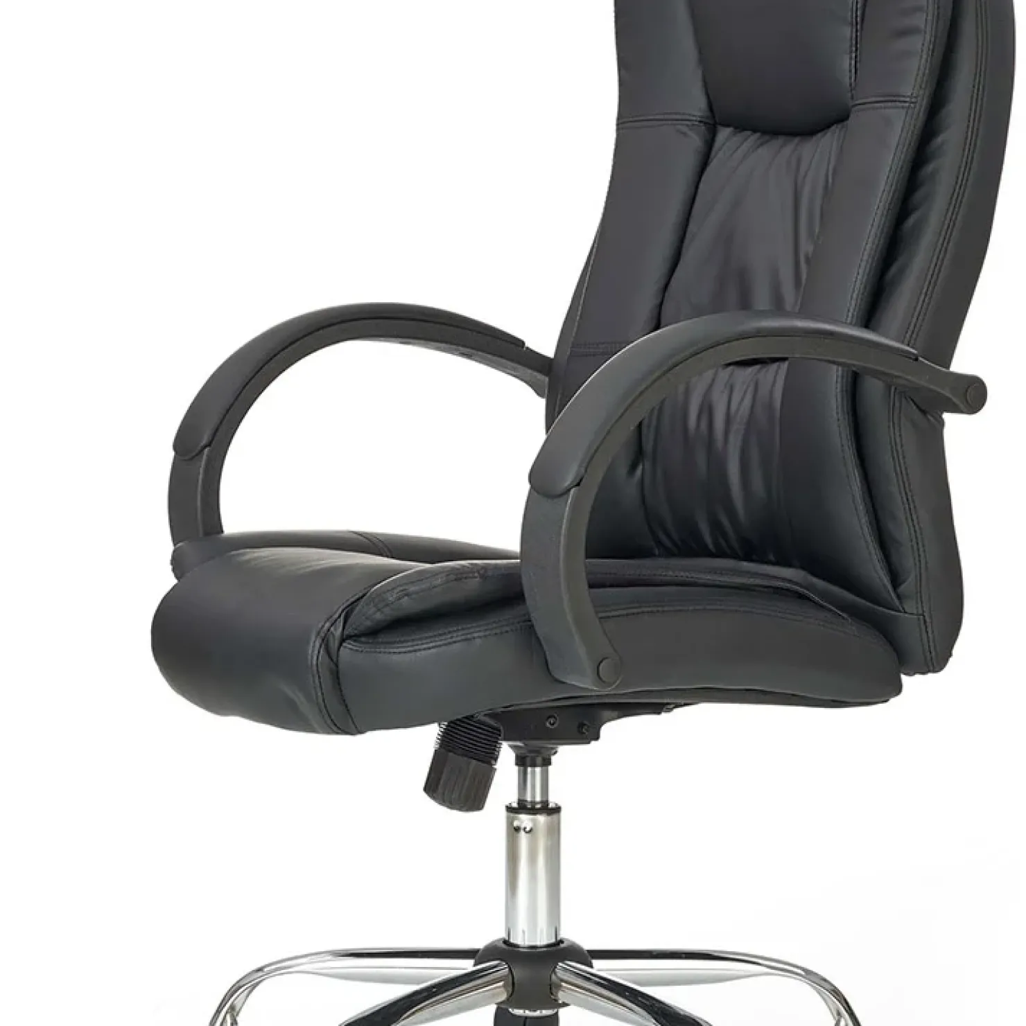 Garnero Arredamenti Sedia ergonomica imbottita con braccioli da ufficio presidenziale nera Class Nero Sale