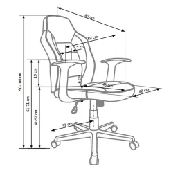 Garnero Arredamenti Sedia gaming con ruote in ecopelle rosso nero grigio Paco Online