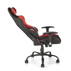 Garnero Arredamenti Sedia gaming con ruote regolabile in tessuto rosso nero Degel Hot