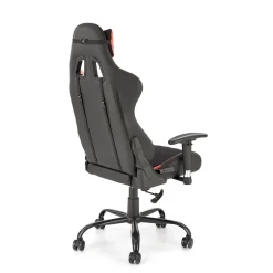 Garnero Arredamenti Sedia gaming con ruote regolabile in tessuto rosso nero Degel Hot