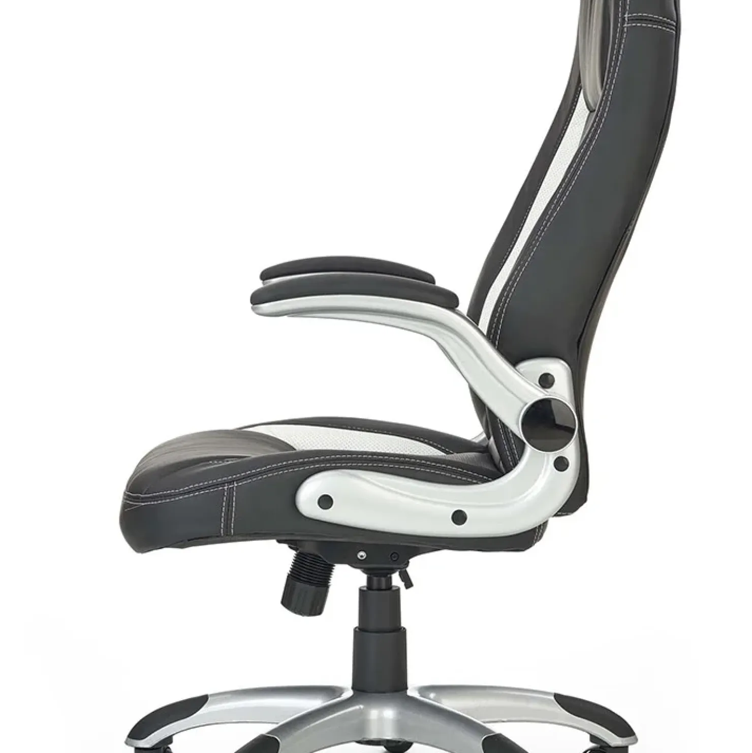 Garnero Arredamenti Sedia gaming da ufficio con ruote e braccioli nero bianco Mito Best