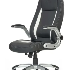 Garnero Arredamenti Sedia gaming da ufficio con ruote e braccioli nero bianco Mito Best