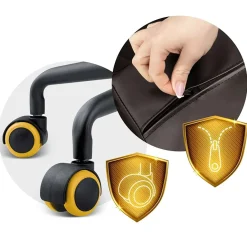 Garnero Arredamenti Sedia gaming regolabile con ruote in ecopelle nera giallo Game Nero - Giallo Best