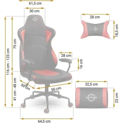 Garnero Arredamenti Sedia gaming regolabile con ruote in ecopelle nera rosso Game Nero - Rosso Online